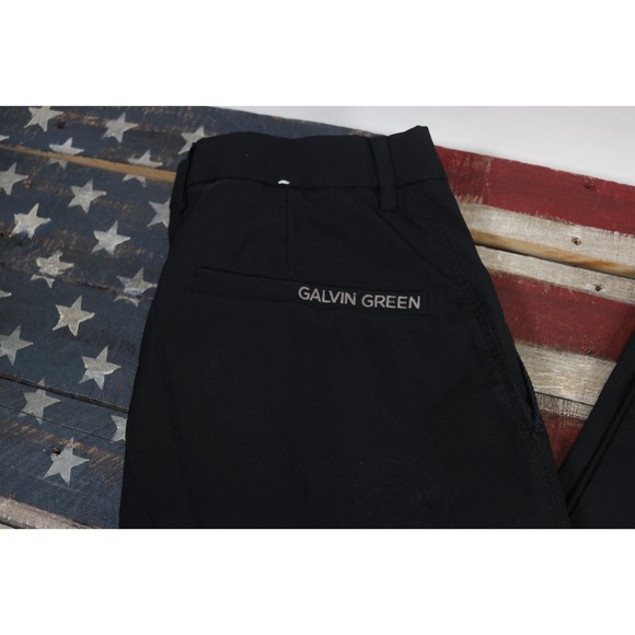 Galvin Green Noah Mens Golf Black 30x30 Breathable Performance Trousers Pants - Picture 4 of 12